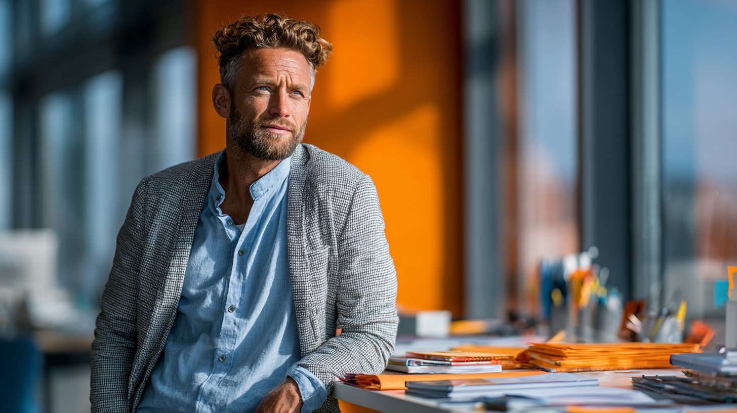 Чоловік практикує дихальні техніки